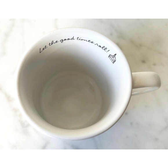 Happy Birthday Roller Skating Dragon Mug - Let the Good Times Roll Hallmark Cup - Picture 6 of 7